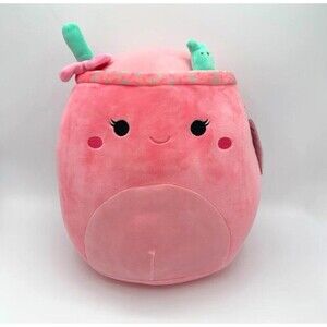 Squishmallow BARBARA the Pink Easter PEEPS DRINK •VHTF 11”•